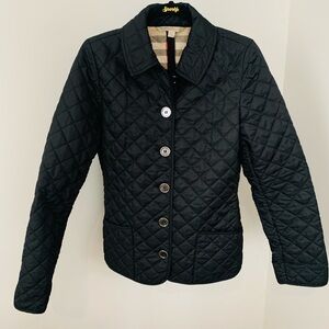 Burberry Black Quilted Utility Jacket